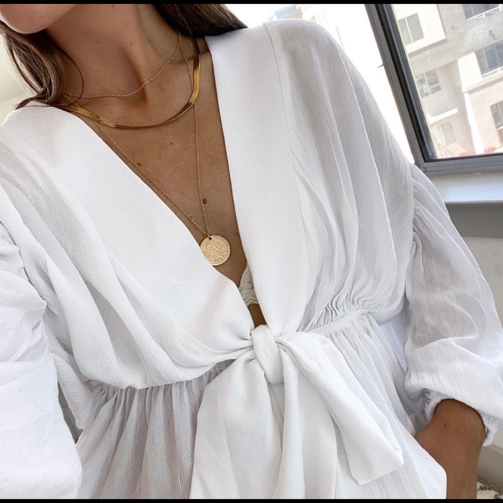 Missguided white blouse